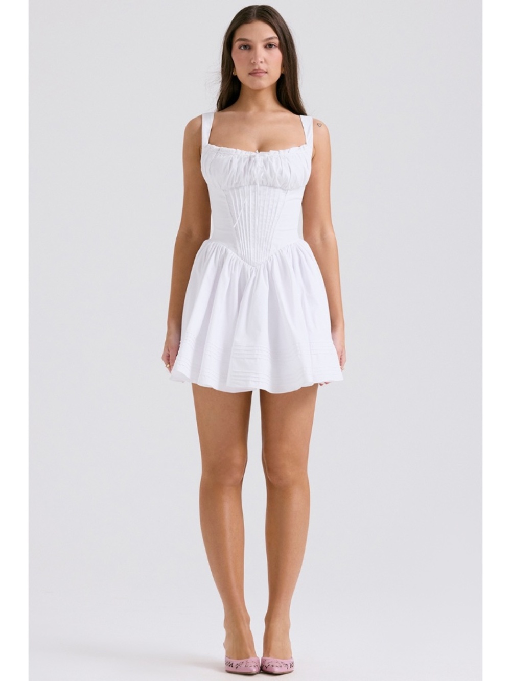 NEW House of CB Natassia Dress White Medium - Picture 10 of 17